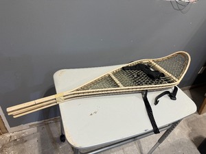 lot 80 image: Pair of Aluminum Snowshoes - US Flagpoles Inc 1979