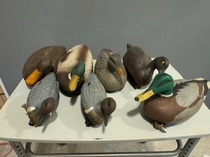 lot 74 image: Seven Duck Hunting Decoys