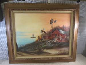 (FDS) Framed K Peterson Canvas Pain...