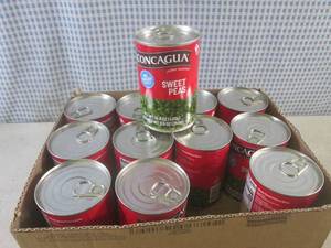 (B-1) 12 Cans of Sweet Peas 14.8oz ...
