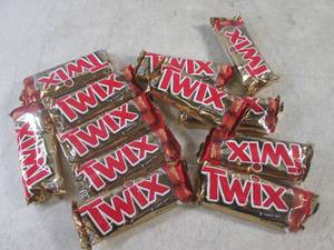 (B-1) 12 Twix Cookie Bars Past Date...