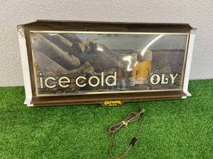 Olympia Beer Sign Ice Cold Oly