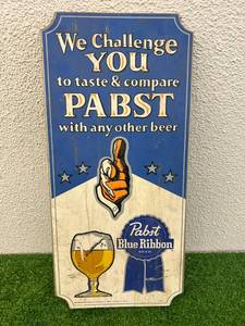 Pabst Blue Ribbon Wood Sign