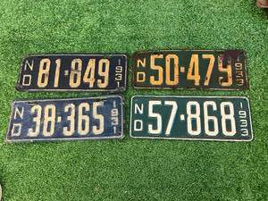 1931 & 1933 ND License Plates