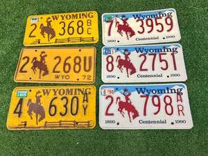 Wyoming License Plates