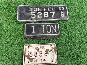 ND Ton Fee License Plates
