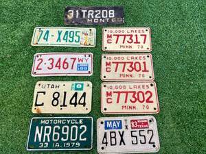 Motorcycle & Misc License Plates