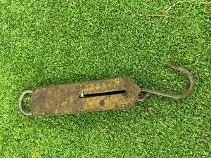 Antique Landers Improved Balance Brass Hanging Spring Scale