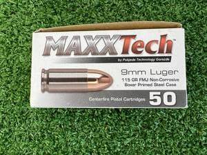 9MM Luger MaxxTech Pistol Cartridges