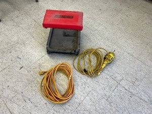 Shop Stool, Extension Cord & Shop Light
