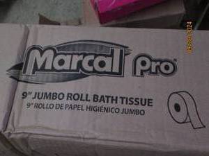lot 16 image: case of marcall 9 inch jumbo roll b...