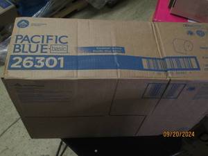lot 21 image: case of pacific blue recycled paper...