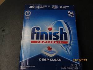lot 42 image: box of finish powerball deep clean ...
