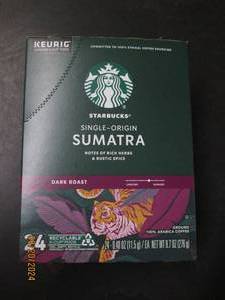 lot 54 image: package of starbucks sumatra k-kups...
