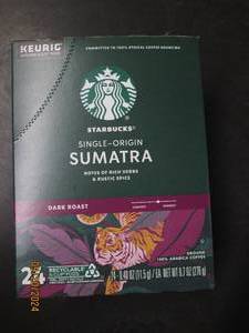 lot 56 image: package of starbucks sumatra k-kups...