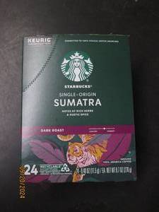 lot 58 image: package of starbucks sumatra k-kups...