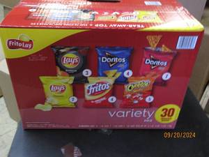 lot 71 image: pacakge of frito lay vaarity mix ch...