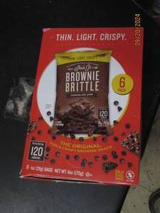lot 87 image: pack of brownie brittle 6-1oz packa...