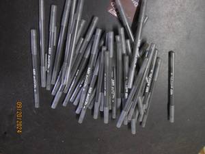 lot 100 image: 40 bic black pens...