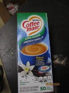 lot 115 image: package of coffee mate zero sugar f...