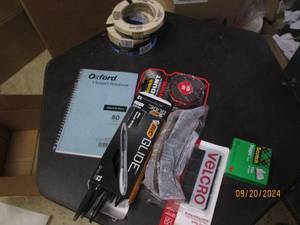 lot 120 image: lot of pens , tape, velcro and more...