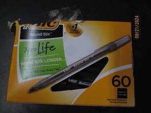 lot 141 image: package of bic pens 60 pens...