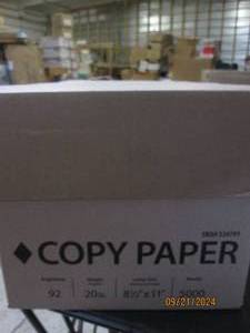 lot 157 image: case of 8.5x11 copy paper white 500...