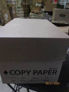 lot 159 image: case of 8.5x11 copy paper white 500...