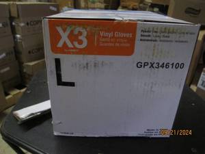 lot 162 image: case of large vinyl gloves 10 boxes...