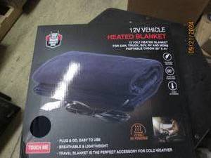 lot 165 image: 12-volt vehicle heated blanket new...