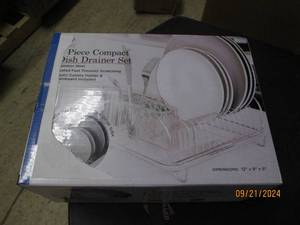 lot 168 image: 3-pc compact dish drainer set...