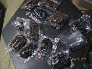 lot 254 image: 12 clip on hair buns...