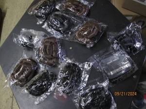 lot 255 image: 12 clip on hair buns...