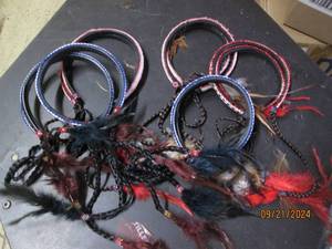 lot 268 image: 8 hair bands with extensions...