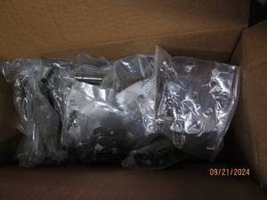 lot 287 image: case of 25 pair of flush mount chro...