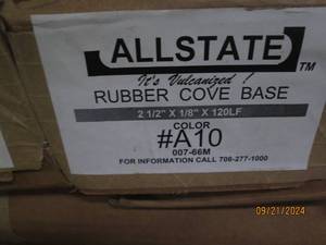 lot 295 image: 10 boxes of allstate rubber covebas...