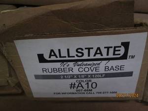 lot 299 image: 10 boxes of allstate rubber covebas...