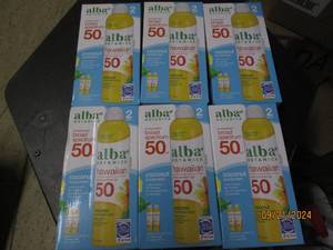 lot 318 image: 6 packages of 2 alba botanica broad...