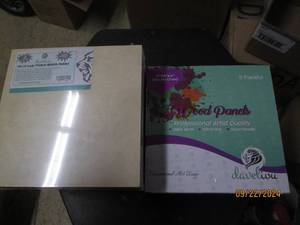 lot 334 image: 2 packages 5 wood panels 10 inch x ...