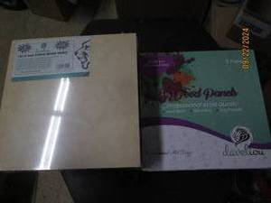 lot 337 image: 2 packages 5 wood panels 10 inch x ...