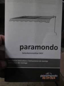 lot 339 image: paramondo patio awning 8 foot long...
