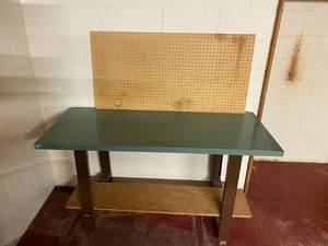 Work Bench with Pegboard