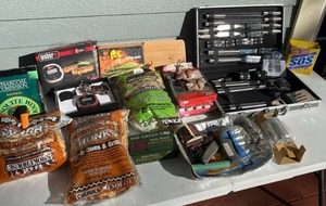 Grill Cooking Accessories and Sharper Image Grilling Set