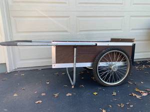 Wood and Metal Garden Cart