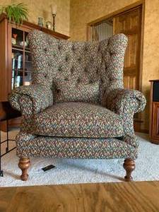 Two Wingback Arm Chairs