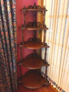 Vintage Wood Corner Shelf