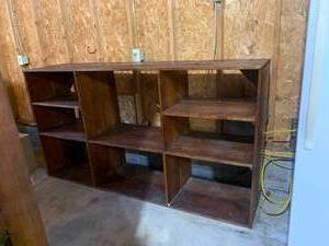 Extra Large Wood Shelf Unit