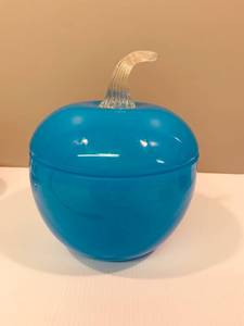 Blue Glass Apple