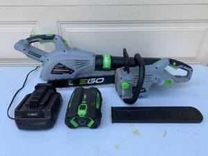 EGO CHAINSAW and BLOWER, includes Battery and Charger