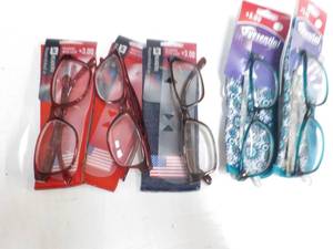 5 pair Reading Glasses 3.00 with ca...
